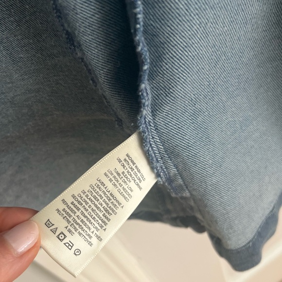 Free People Blue Long Sleeve Shirt Dress - Picture 12 of 16